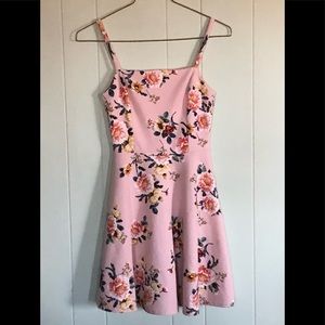 Pink floral sundress